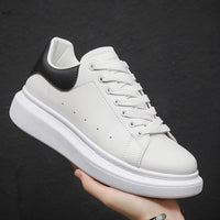 Men's Chunky Platform Casual Sneakers | Lace-Up Close Up