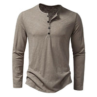 Men's Classic Cotton Henley | Slim Fit Hero