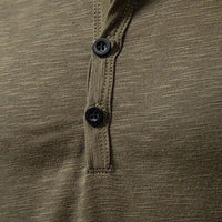 Men's Classic Cotton Henley | Slim Fit Lifestyle