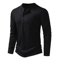 Men's Classic Cotton Henley | Slim Fit View 15
