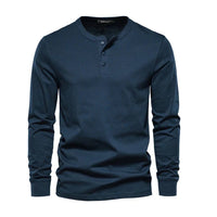 Men's Classic Fit Shirt | Henley Placket Relaxed Hero