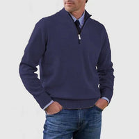 Men's Classic Half Zip Sweater | Tailored Knit Layering Fit Alternate