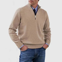 Men's Classic Half Zip Sweater | Tailored Knit Layering Fit Lifestyle