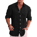 Men's Classic Long Sleeve Shirt | Spread Collar Relaxed Fit
