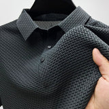Camisas Polo Casual para Hombre con Cuello | Textura de Tejido de Cesta