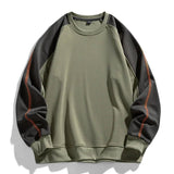 Sudadera masculina con bloques de color | Manga raglán y corte holgado