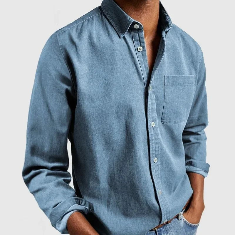 Men's Comfort Shirt with Chest Pocket | Breathable Stretch Fit Alternate