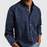 Chemise confortable pour homme avec poche poitrine | Coupe extensible et respirante