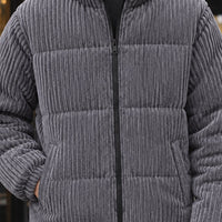 Men's Corduroy Jacket | Wide-Wale Quilted Cold Weather Front