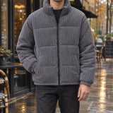 Men's Corduroy Jacket | Wide-Wale Quilted Cold Weather