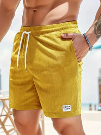 Men's Corduroy Shorts with Drawstring View 14