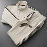 Men's Corduroy Tracksuit | Side Stripe Sport Set