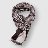 Écharpe Blanchet en coton pour homme | Bordure à franges