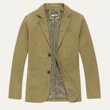 Coupe-vent homme en coton style blazer | Poches plaquées décontractées