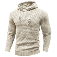 Men's Diagonal Drawstring Hoodie | Slim Fit Casual Detail