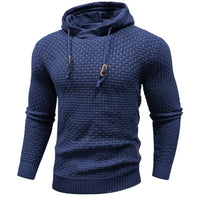 Men's Diagonal Drawstring Hoodie | Slim Fit Casual Side