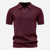 Men's Diamond Knit Polo Top Full