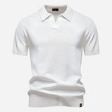 Polo de punto con diamantes para hombre
