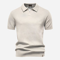 Men's Diamond Knit Polo Top View 11