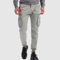 Men's Drawstring Cuffed Cargo Joggers | Relaxed Everyday Fit Front