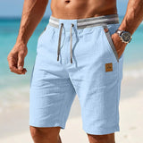 Pantalones cortos de verano para hombre con cordón