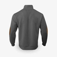 Men's Elbow Patch Pullover Sweater | Warm Knit Angle