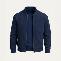 Men's Elegant Jacket | Ribbed Collar Smart Fit Angle