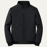 Men's Elegant Warm Lined Jacket | Fleece Bomber Collar Detail