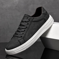 Men's Embossed Leather Sneakers | Casual Hero