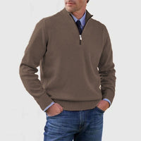 Men's Everyday Zip-Up Sweater | Quarter-Zip Mock Neck Fit View 11