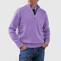 Men's Everyday Zip-Up Sweater | Quarter-Zip Mock Neck Fit View 12