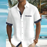 Men's Formal Short Sleeve Shirt | Bird Trim Smart Casual