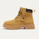 Men's Fur Lined Insulated Snow Boots | Chunky Lug Sole