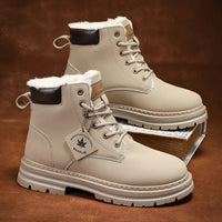 Men's Fur Lined Insulated Snow Boots | Chunky Lug Sole View 19