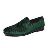 Mocassins pour hommes en daim italien | Velours tissé