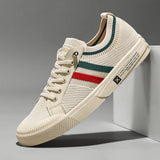 Zapatillas italianas para hombre | Rayas de malla