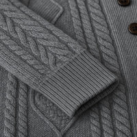 Men's Knit Cardigan Sweater | Shawl Collar Relaxed Fit Detail