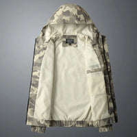 Men's Lightweight Camo Jacket | Wind Resistant Close Up