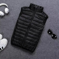 Men's Lightweight Packable Down Vest | Quilted Sleeveless Lifestyle