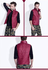 Men's Lightweight Packable Down Vest | Quilted Sleeveless View 16