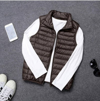 Men's Lightweight Packable Down Vest | Quilted Sleeveless View 19