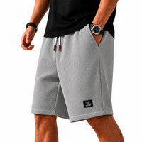 Men's Lightweight Summer Waffle Shorts Pants Side