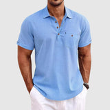 Polo de lino para hombre | Bolsillo en el pecho