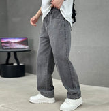 Men's Loose Fit Straight Leg Jeans | Relaxed Full Length
