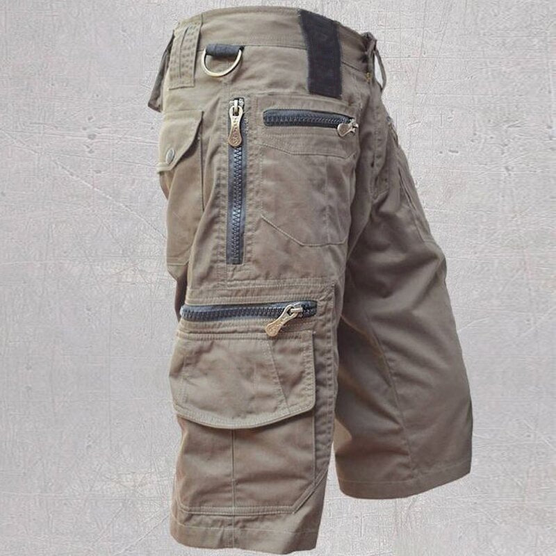 Men's Multi Pocket Cotton Shorts Pants Detail