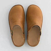 Men's Orthopedic Leather Clogs Shoes Back