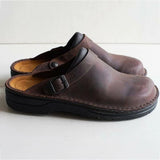 Zuecos ortopédicos de cuero para hombre
