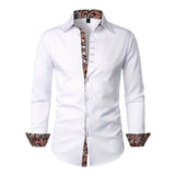 Chemise ajustée pour homme à motif cachemire