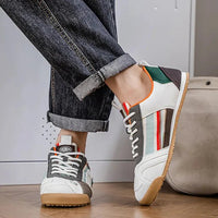 Men's Patchwork Utility Sneakers | Trail Street Angle