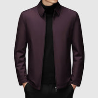 Men's Point Collar Down Jacket | Duck-Down Winter Coat Side